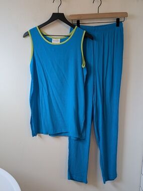 VTG Diane Von Furstenburg The Color Authority Women's Matching Lounge Set Size M